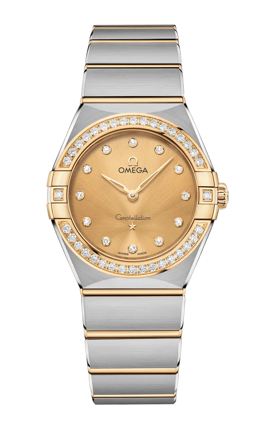 

Часы Omega constellation manhattan quartz 28 мм, сталь, золото, бриллианты