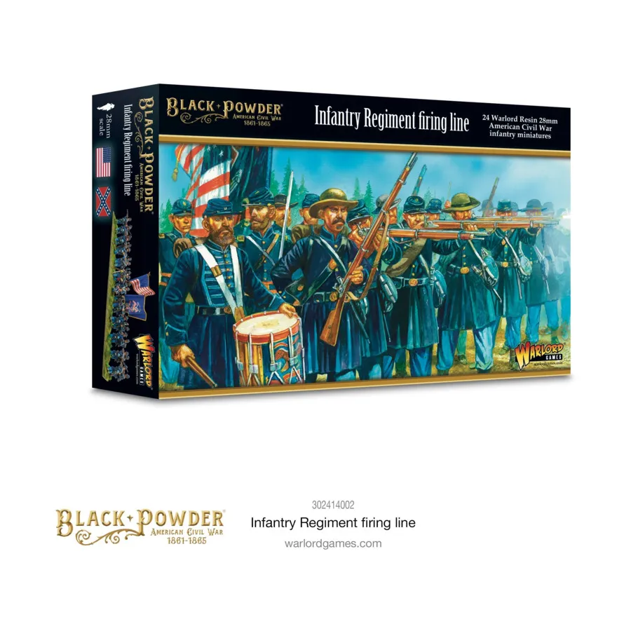 

Огневой рубеж пехотного полка, Black Powder - American Civil War (28mm)