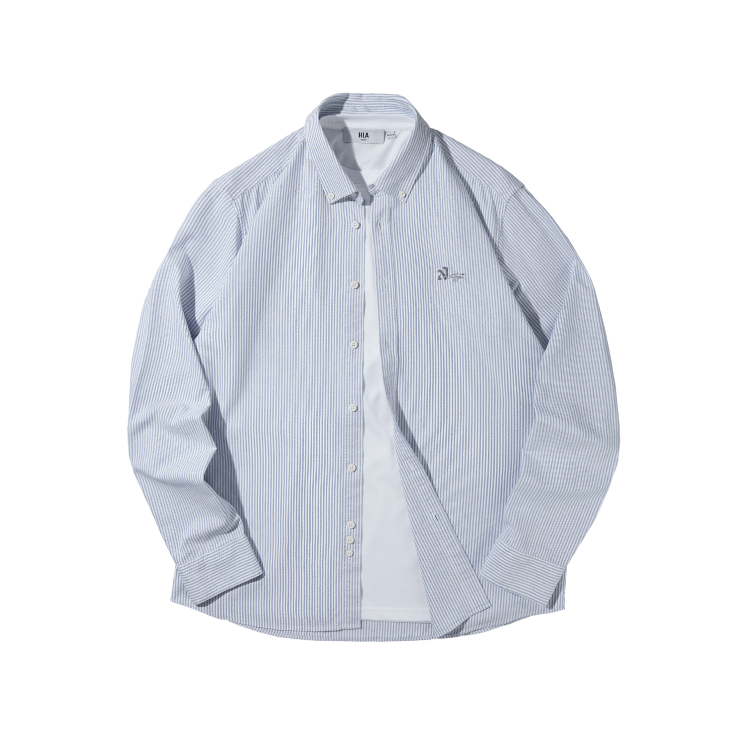 

Рубашка мужская HLA, Light Blue Stripes 47