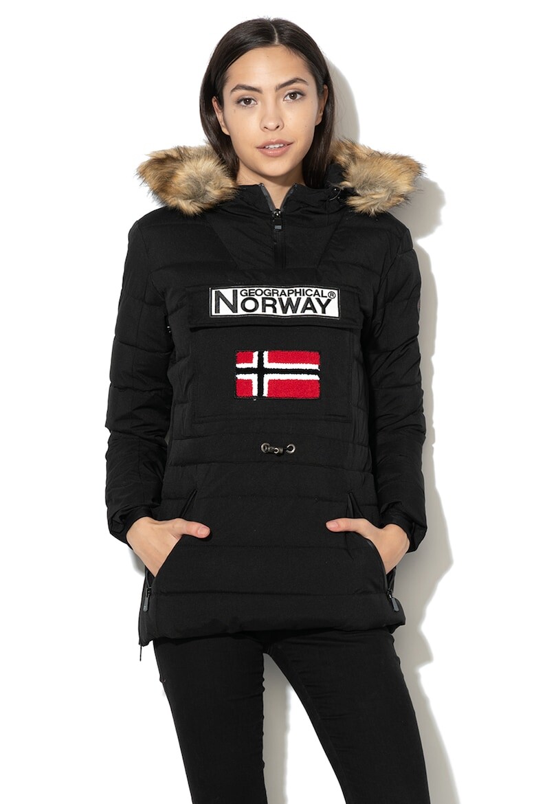 

Зимняя куртка Belinda со съемным эко-пухом Geographical Norway, черный