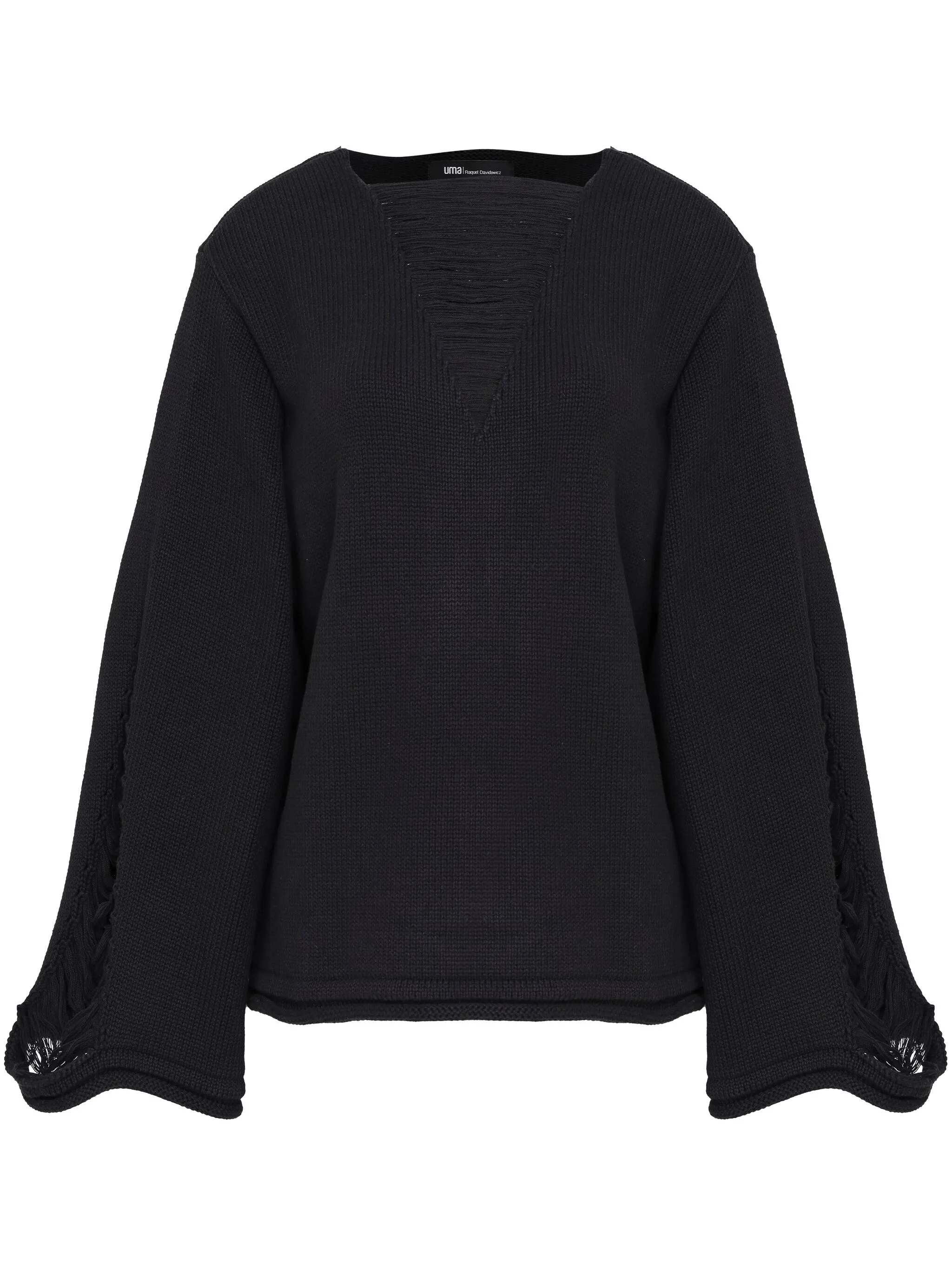 

Трикотажный топ с бахромой Uma | Raquel Blay, черный