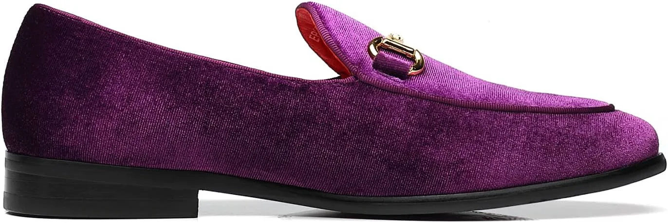 

Мужские бархатные лоферы для свадьбы, вечеринки, выпускного бала, встречи выпускников Erphpre Paul, фиолетовый