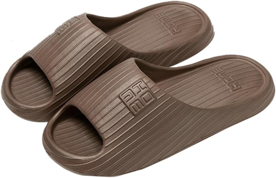 

Летние домашние тапочки для женщин и мужчин, милые шлепанцы для дома, душевые сандалии с мягкой подошвой, противоскользящие, быстро сохнущие, для ванной и улицы Rungion, A-coffee