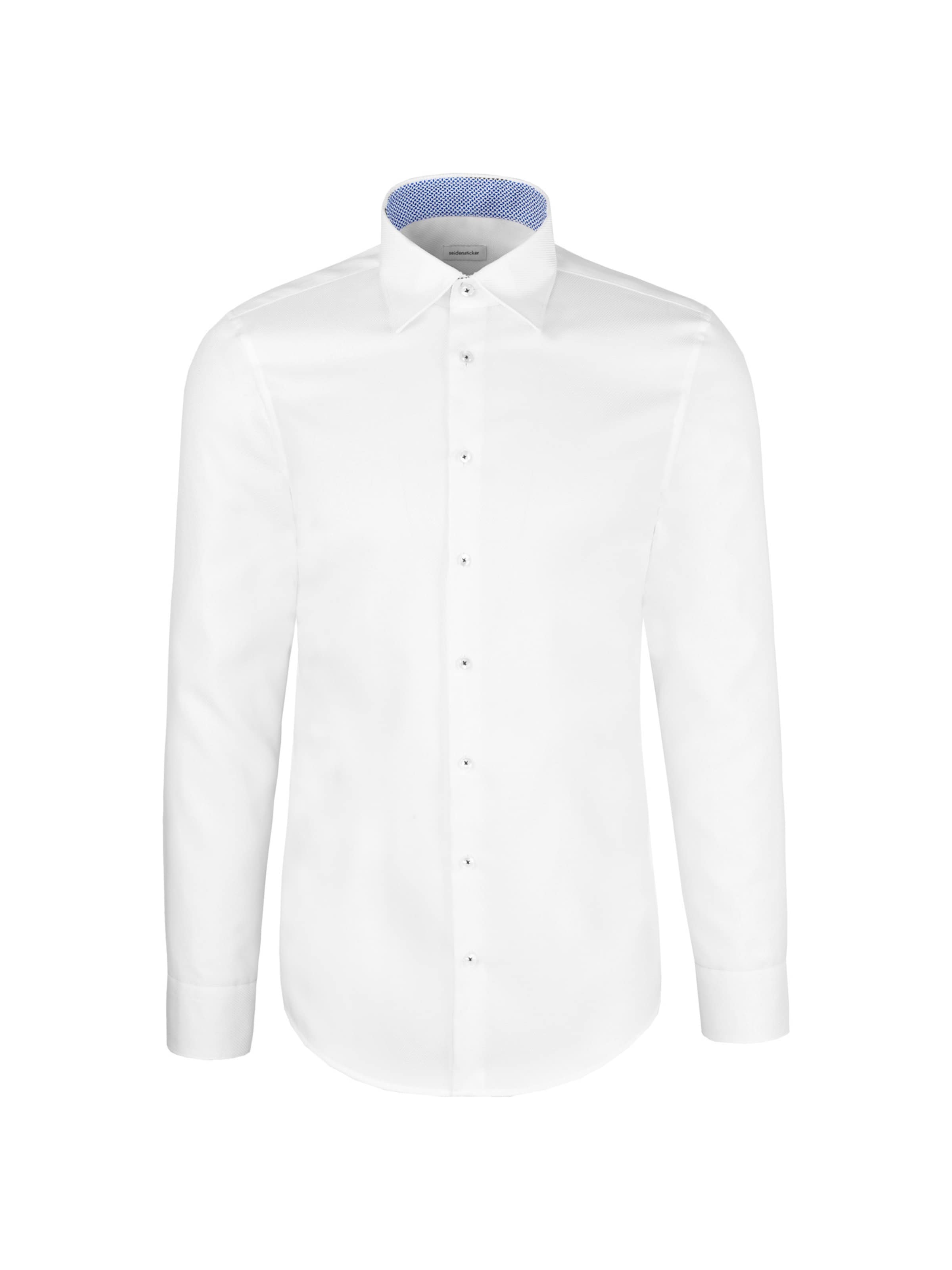 

SEIDENSTICKER Бизнес-рубашка Regular fit 'Schwarze Rose' в белом цвете