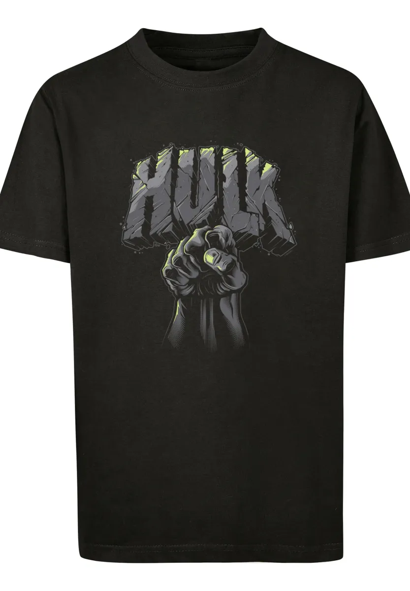 

F4NT4STIC Рубашка с коротким рукавом "F4NT4STIC Kids Marvel Hulk Punch Logo -BLK с детской базовой футболкой", черный