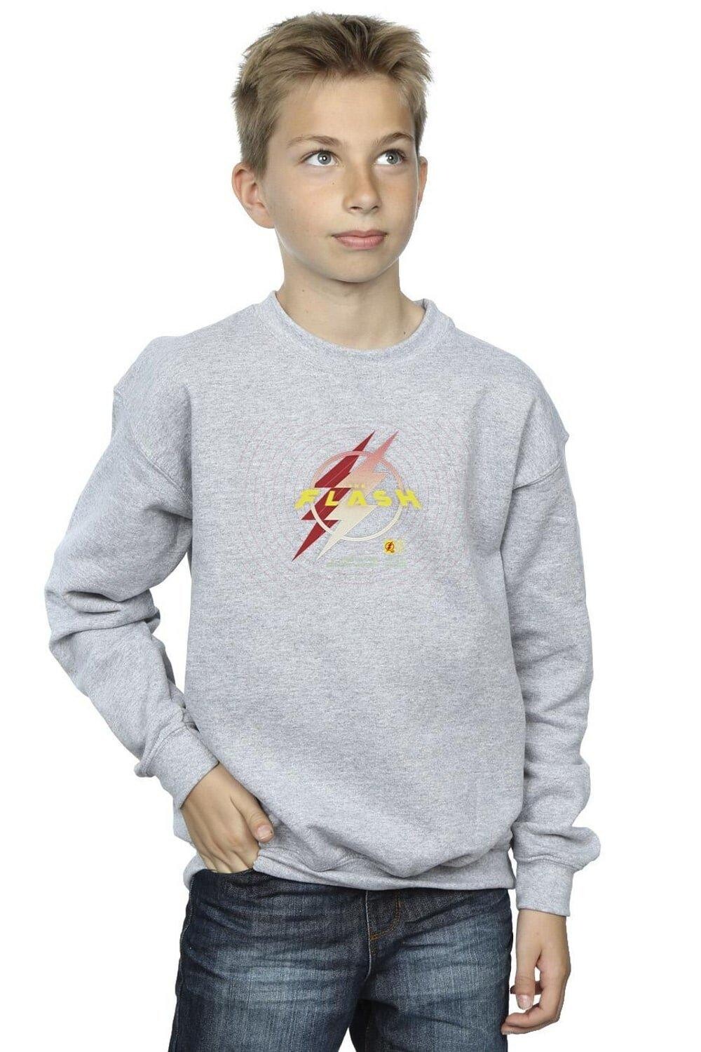 

Толстовка с логотипом Flash Lightning DC Comics, серый