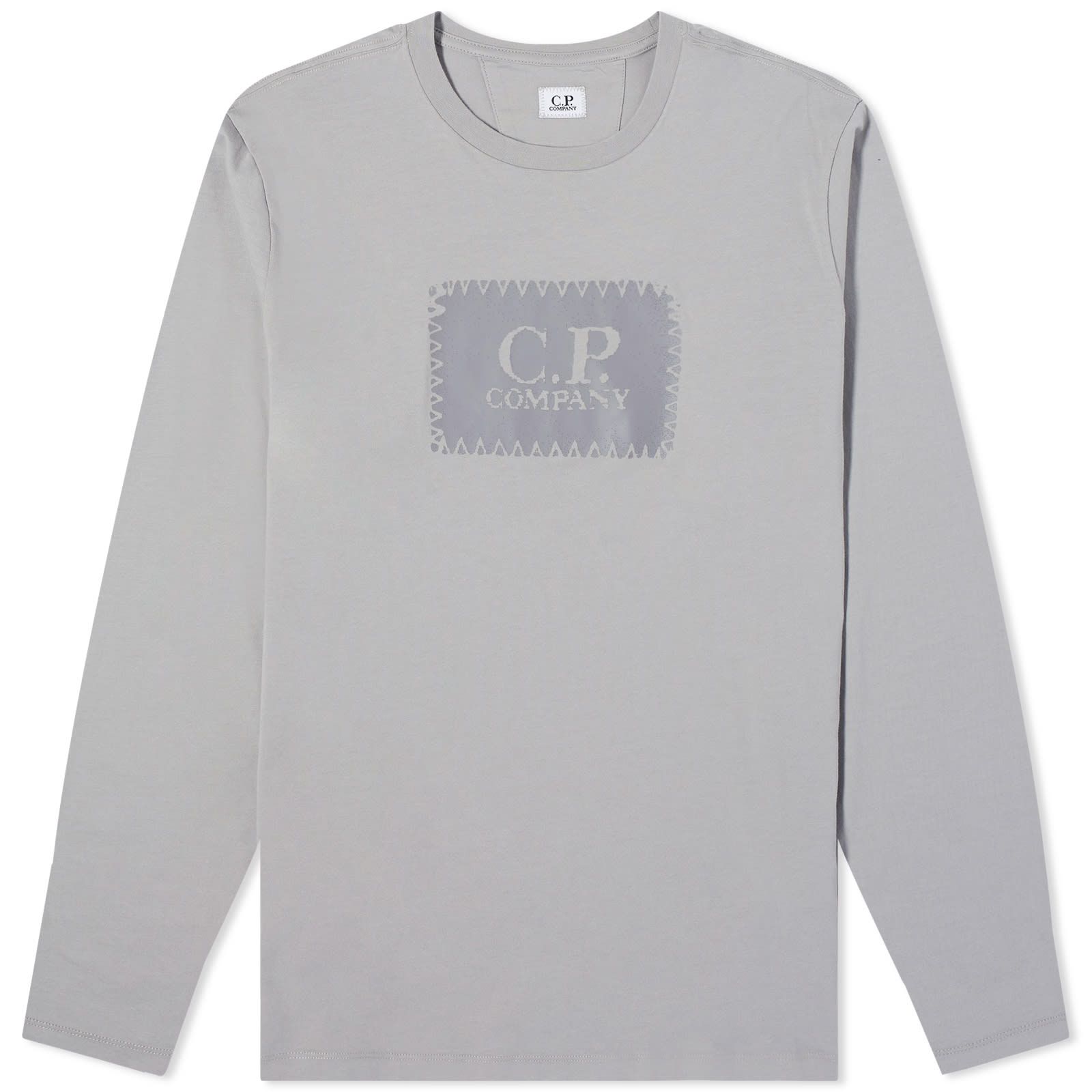 

Лонгслив C.P. Company Box Logo Longsleeve T-Shirt, цвет Drizzle