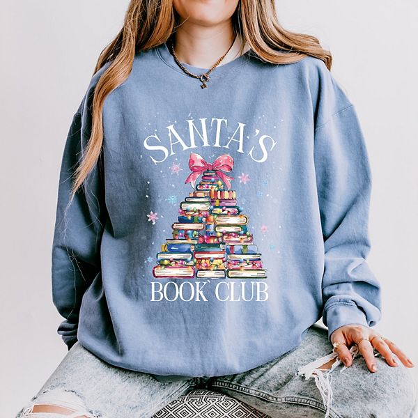 

Свитшот женский легкий garment dyed Santa's book club Simply Sage Market, Blue Jean, Зеленый, Свитшот женский легкий garment dyed Santa's book club Simply Sage Market, Blue Jean