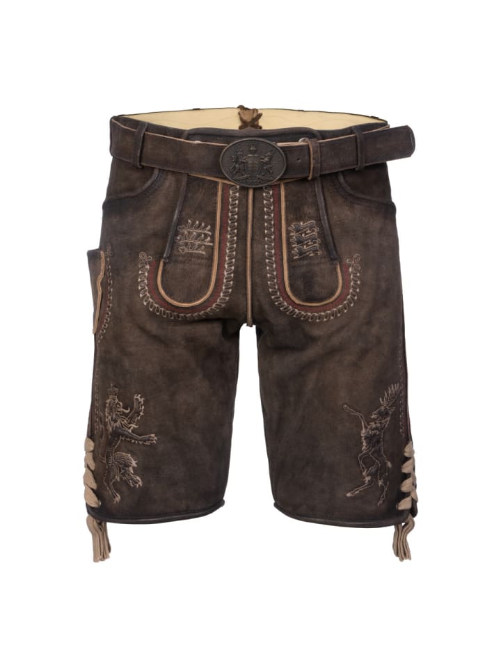 

KRÜGER Кожаные брюки Fearless and Loyal 3 темно-коричневого цвета