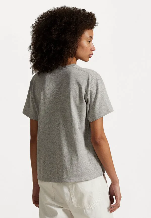 Футболка из хлопкового трикотажа свободного кроя, базовая футболка. Polo Ralph Lauren, Cobblestone Heather — фото 3
