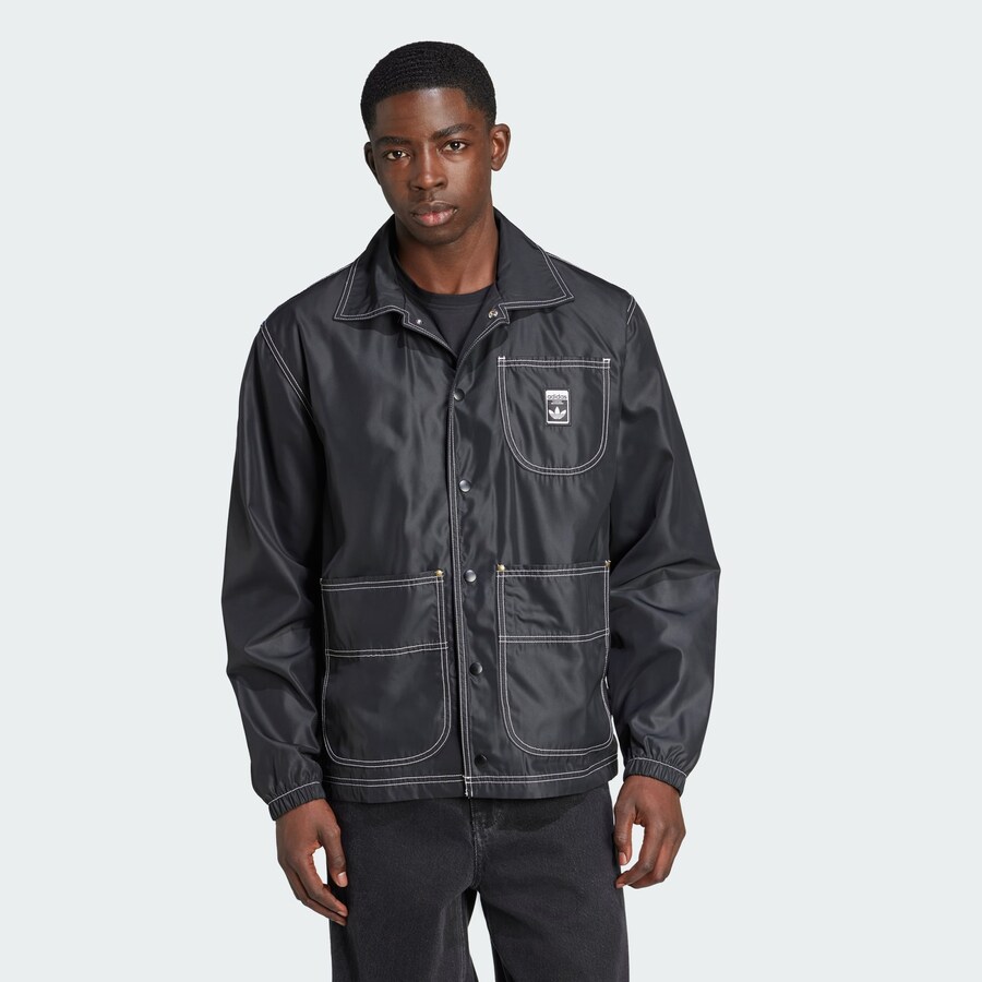 Демисезонная куртка ADIDAS ORIGINALS Wabash, Black — фото 2