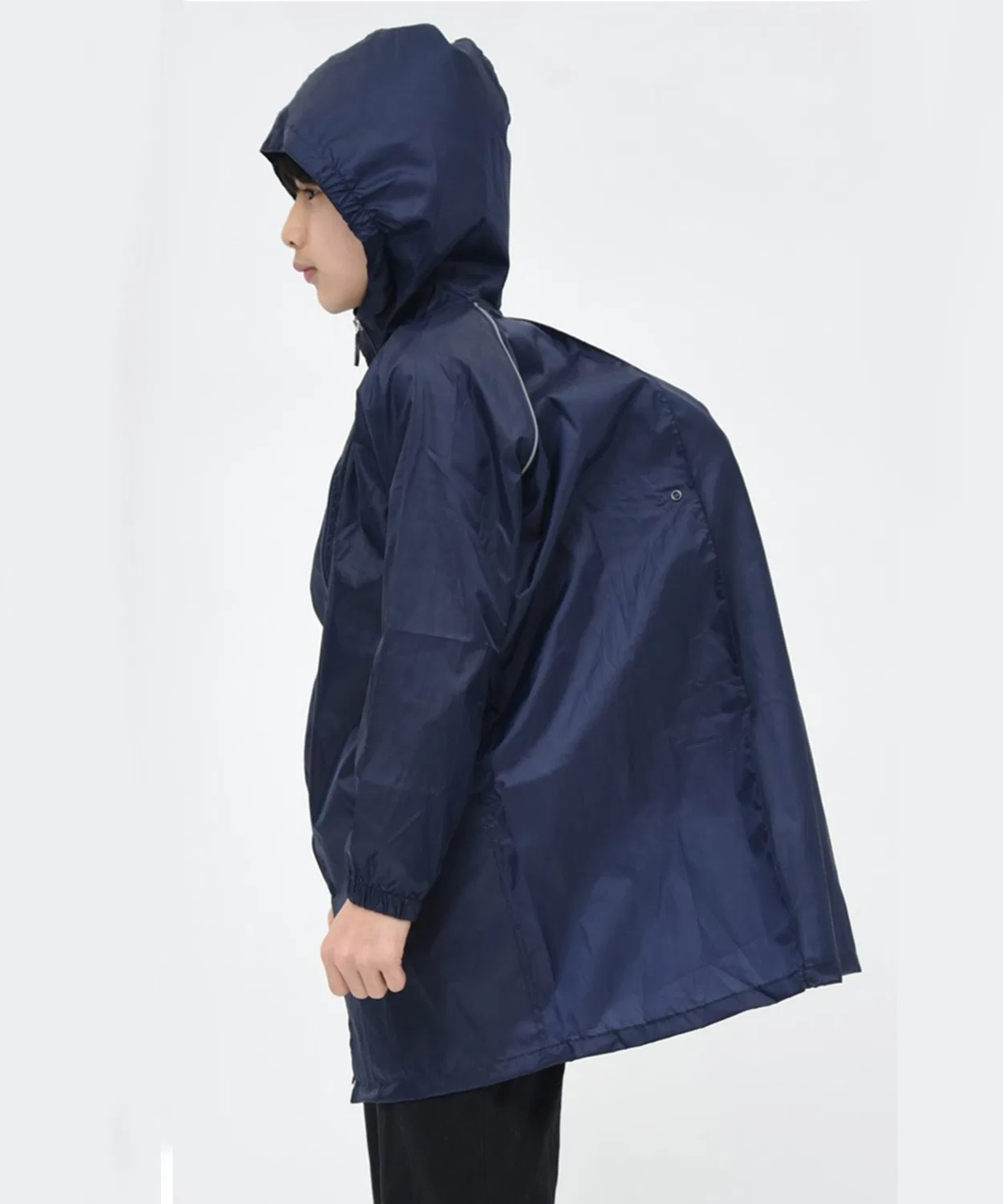 Детский дождевик Outdoor Products из рипстопа, тёмно-синий — фото 4