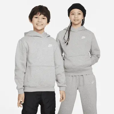 Худи Nike Sportswear Club Fleece, серый/белый