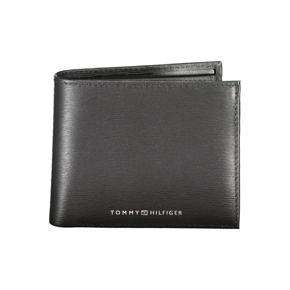

Черный кожаный кошелек Tommy Hilfiger