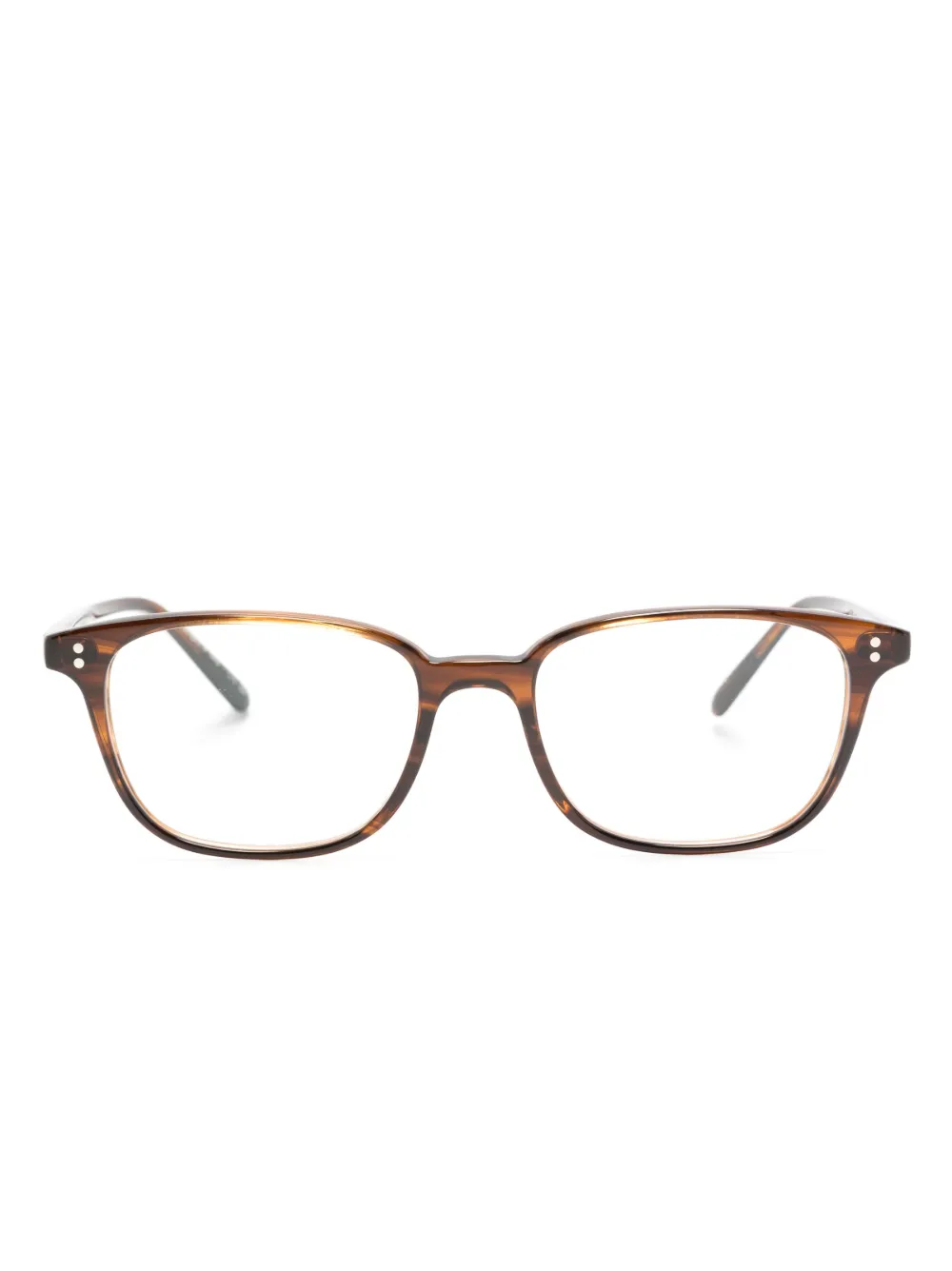 

Очки в прямоугольной оправе Oliver Peoples, коричневый