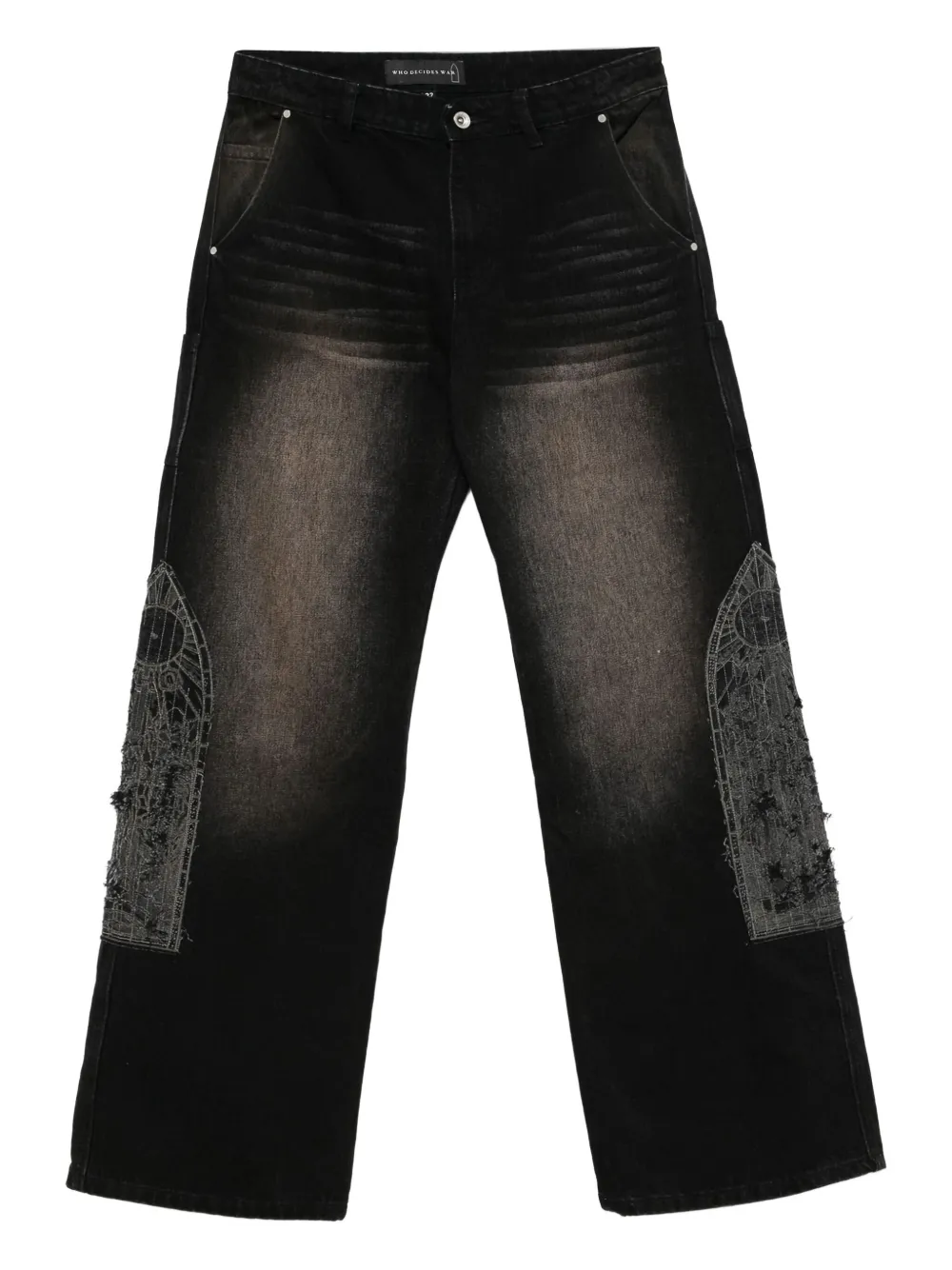 

Джинсы цвета мокко Who Decides War, черный