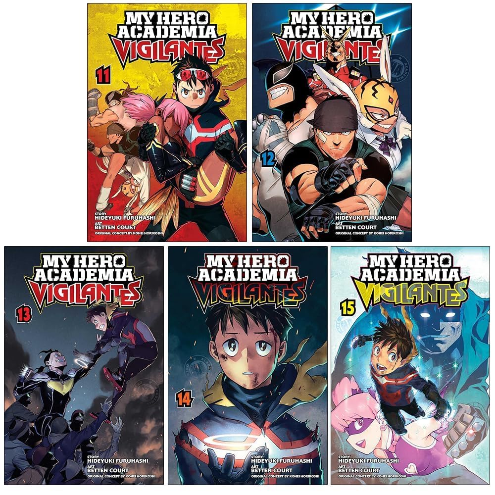 

My Hero Academia Vigilantes Vol (11- 15) Collection 5 Books Set By Hideyuki Furuhashi (VIZ Media LLC Ltd)