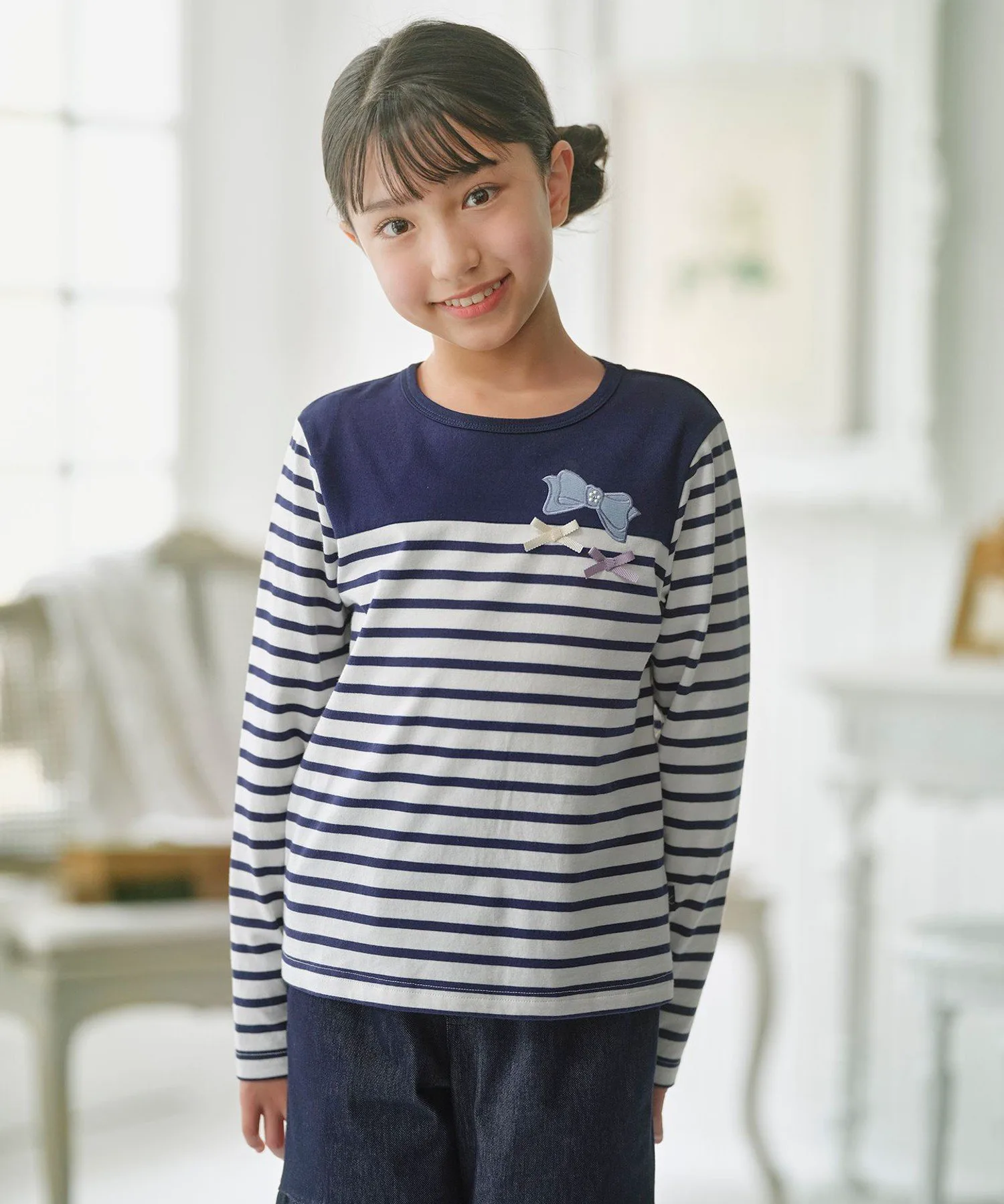 Футболка с ленточной каймой 110-140 см Suite Kids, цвет Navy [175]