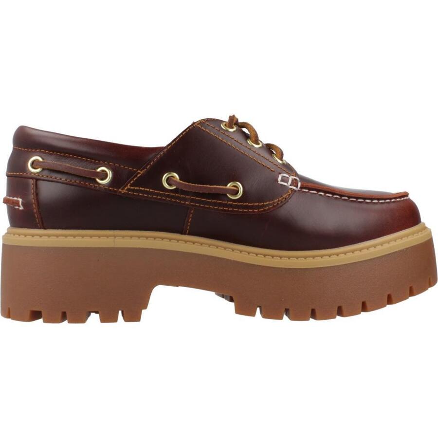 Кроссовки Timberland, модель Stone Street Boat Shoe, цвет коричневый — фото 4