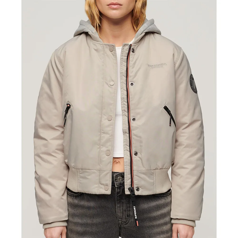 

Куртка Superdry W5011654A bomber, бежевый