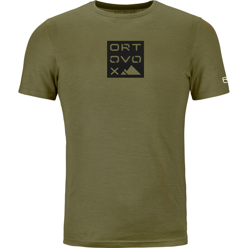 

Мужская футболка 185 Merino Square Ortovox, зеленый