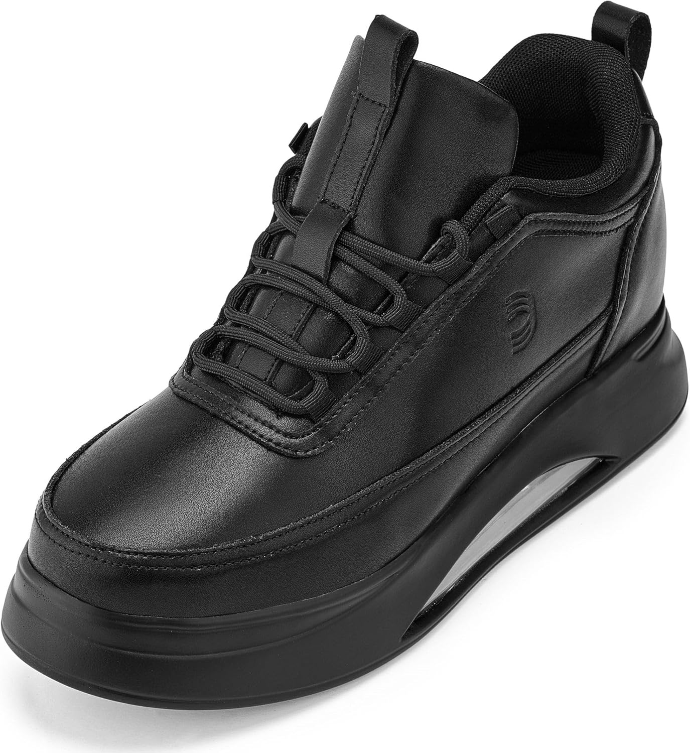 

Мужские невидимые подъемные кроссовки CALTO - серо-голубые с белой подошвой, на толстой платформе - увеличение роста на 8 см - S4927 - размер 12 D(M) US