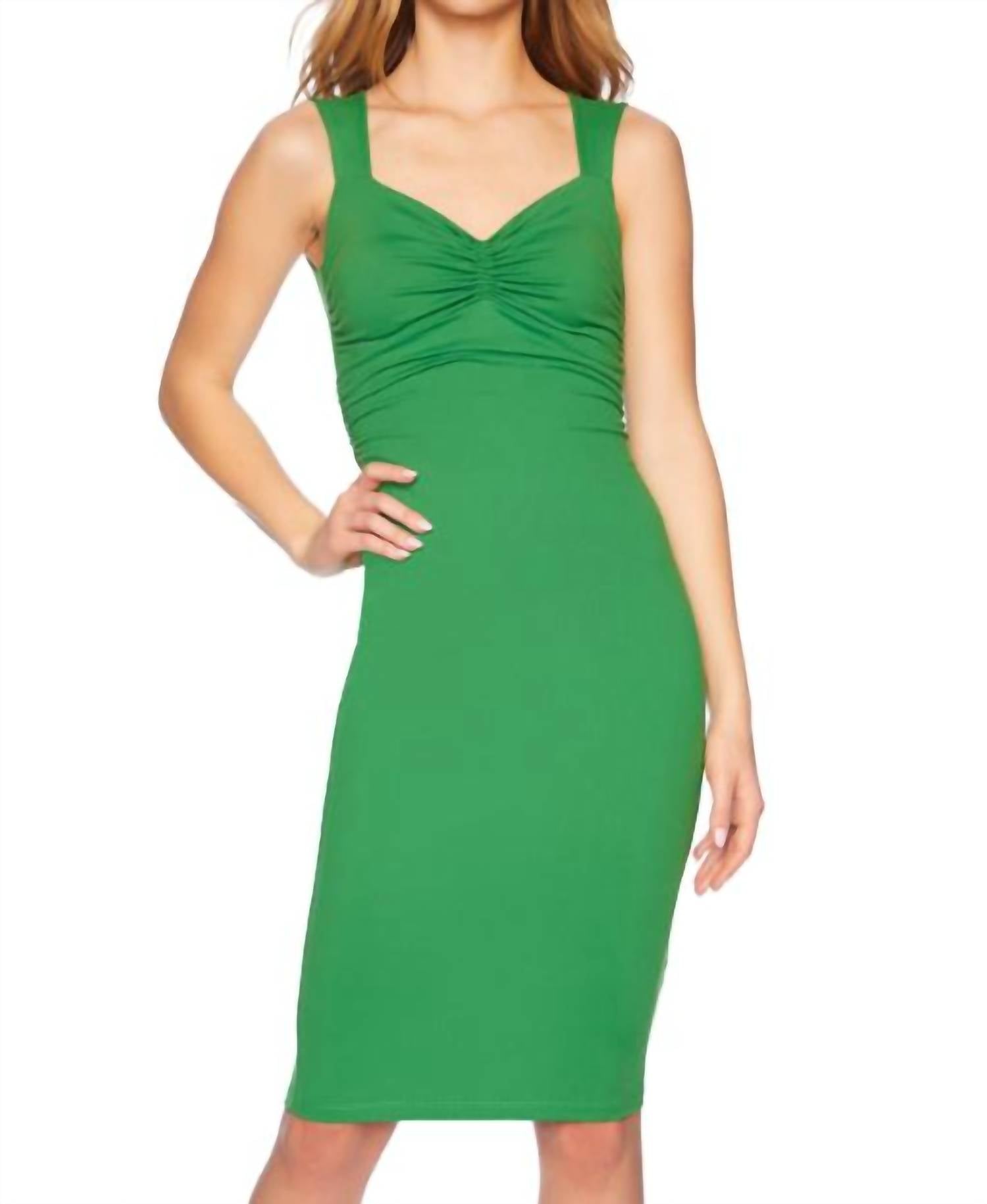 

Платье без рукавов со сборками по центру в Центральном парке Susana Monaco, цвет central park