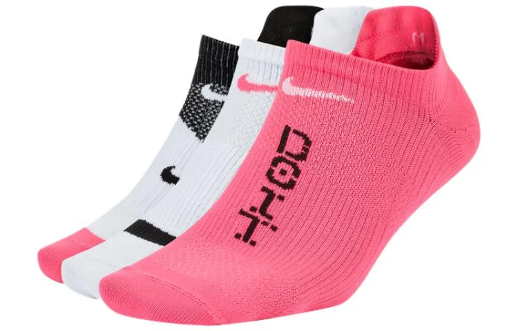 Женские носки Nike, 3 Pack (Black (White)+White+White (Black))