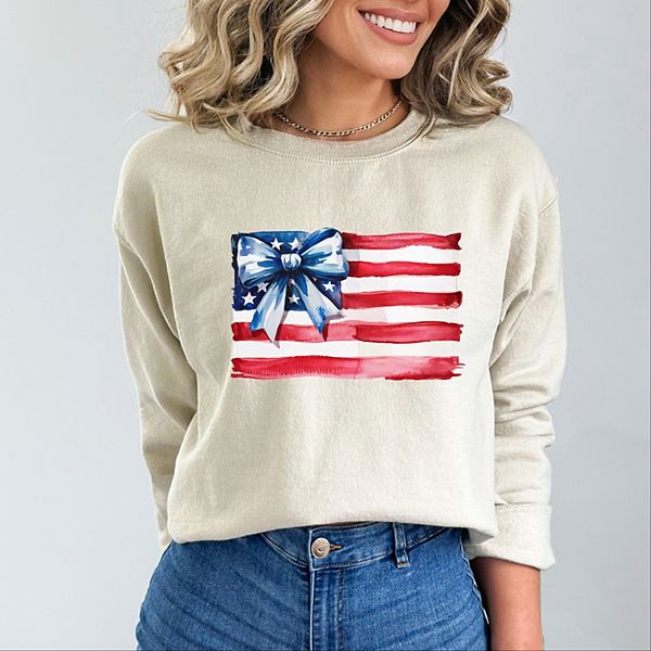 

Свитшот с американским флагом в стиле кокет Simply Sage Market, Dust, Зеленый, Свитшот с американским флагом в стиле кокет Simply Sage Market, Dust