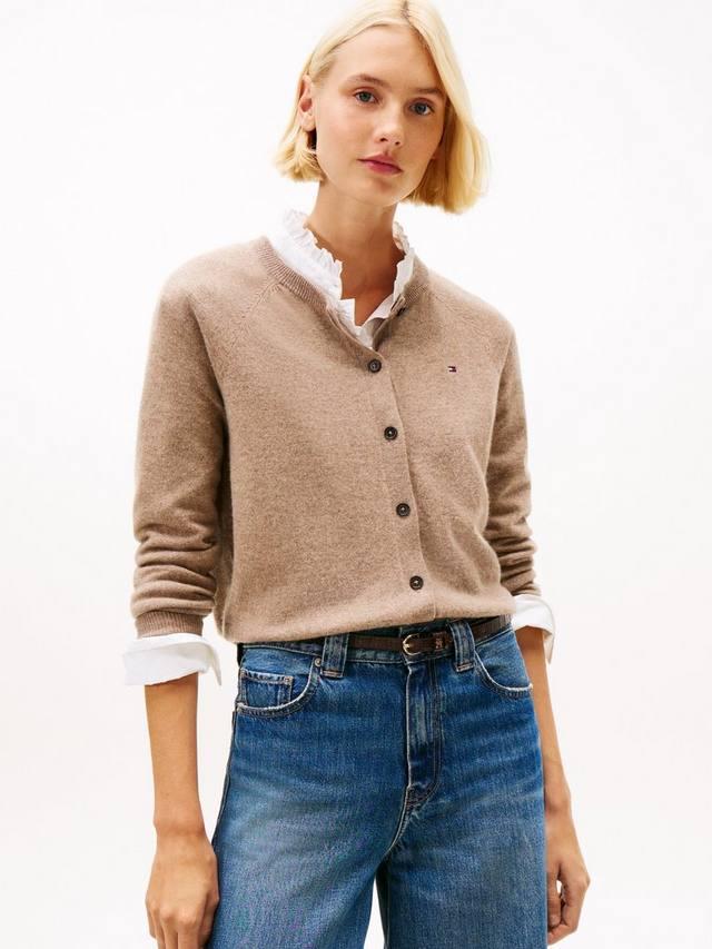 

Кардиган из шерстяной смеси Medium с круглым вырезом Tommy Hilfiger