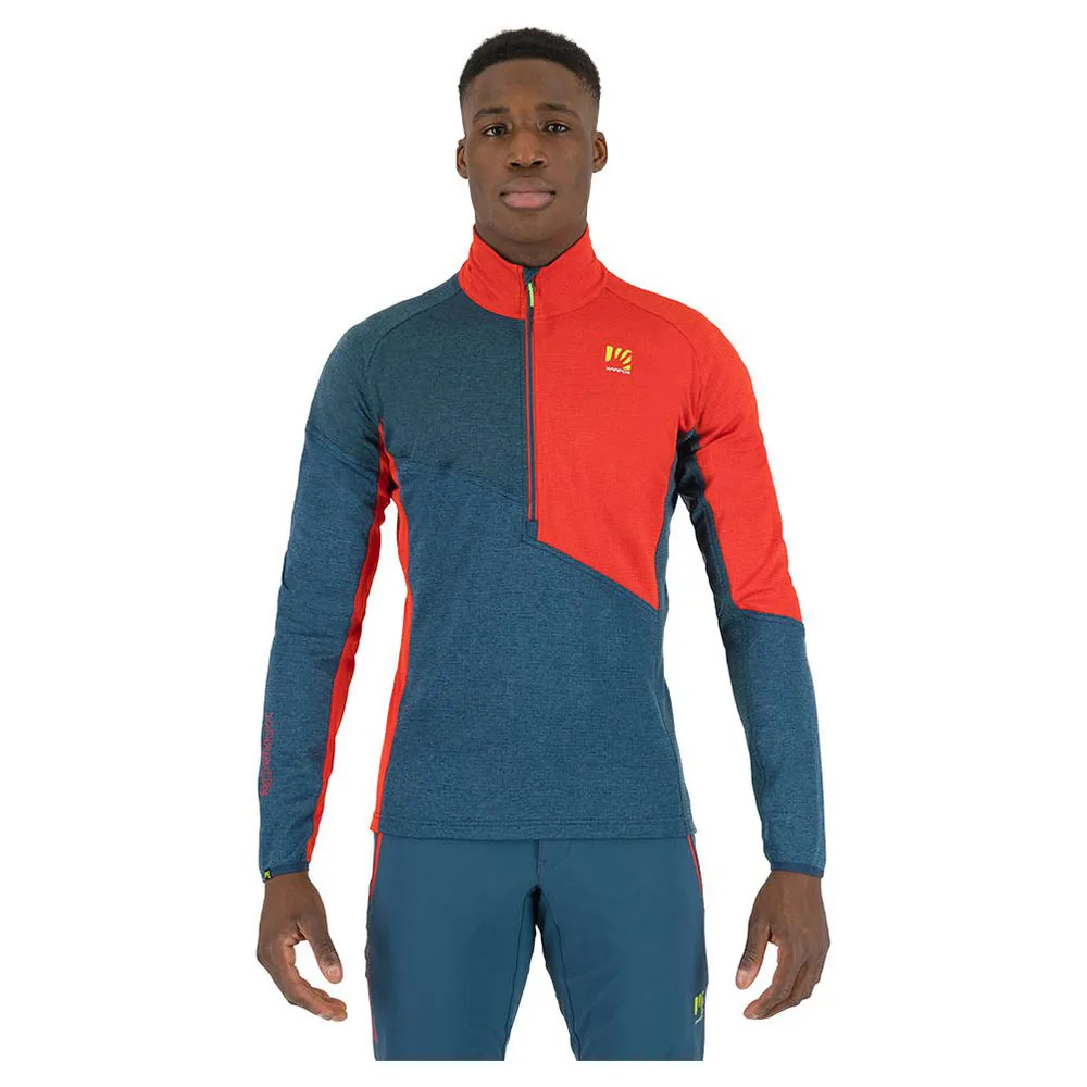 

Флис Karpos Federa half zip, оранжевый/серый