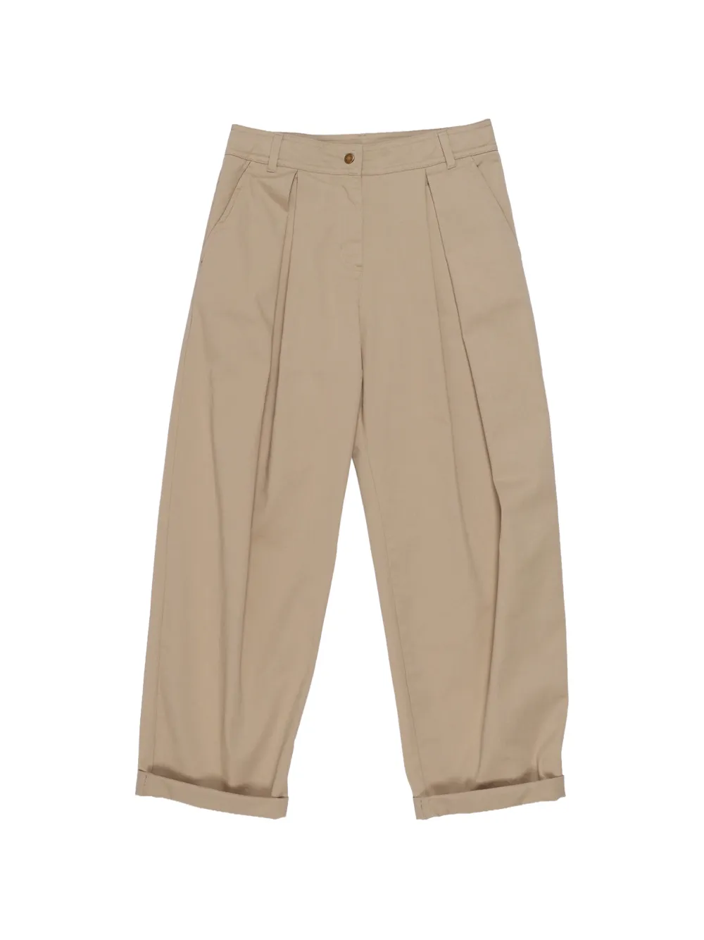 

Брюки с манжетами Moncler Enfant, бежевый