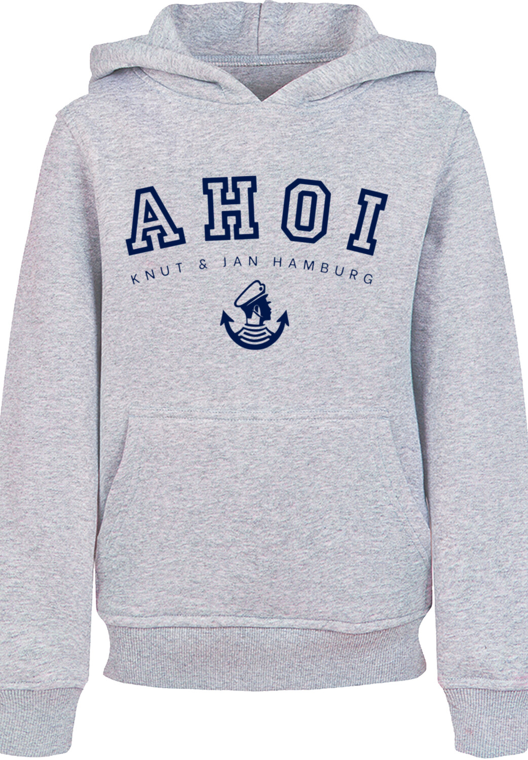 

Пуловер F4NT4STIC Hoodie Ahoi Knut & Jan Hamburg, цвет grau meliert