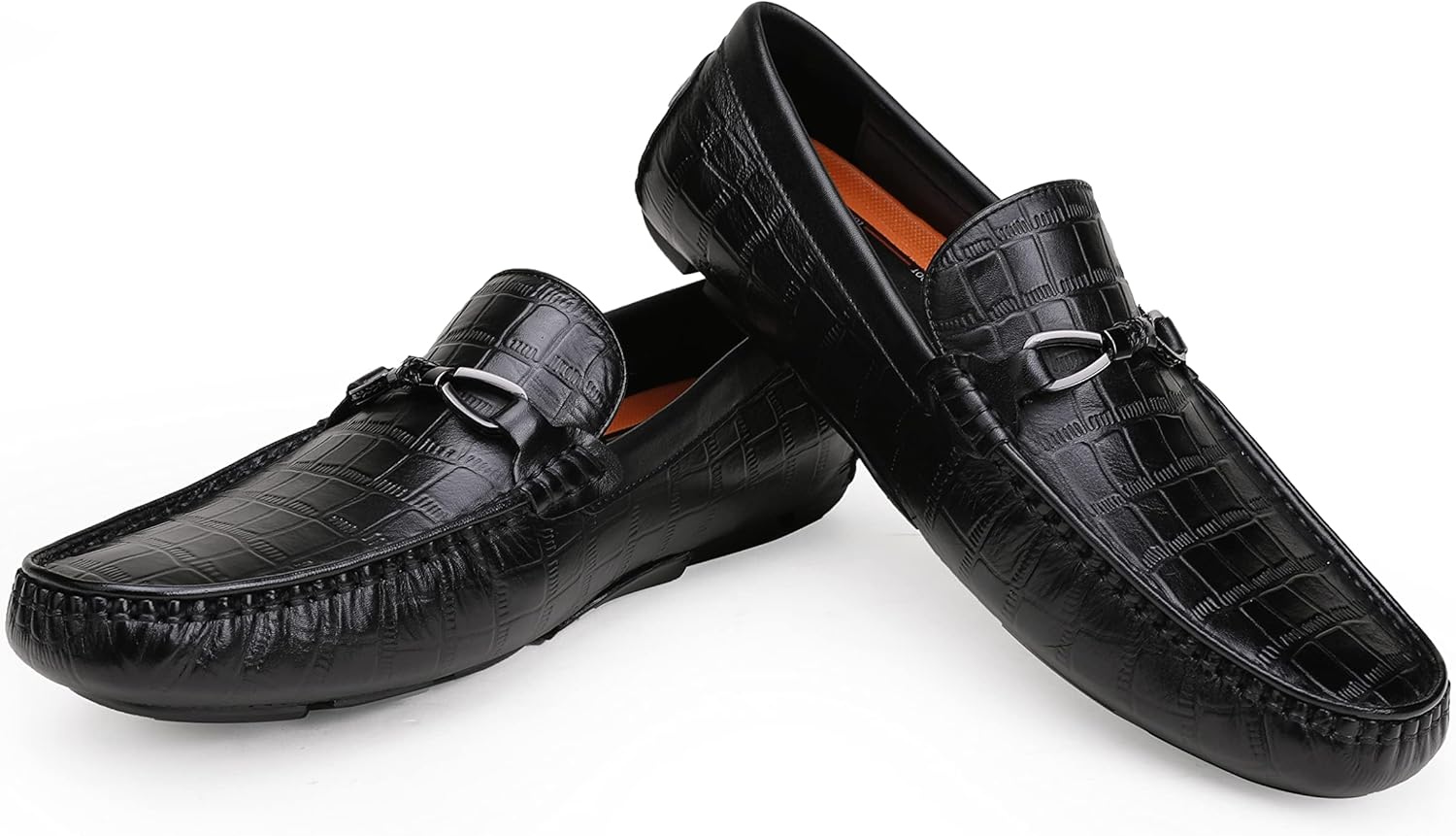 Мужские мокасины Classic Drive Slip On, кожаные повседневные туфли для мужчин, пенни-лоферы, классические туфли Generic, черный — фото 2