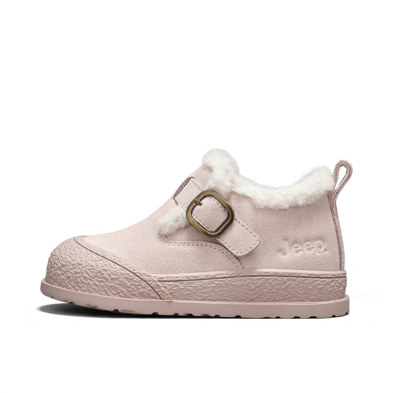 

Антискользящие устойчивые к истиранию водонепроницаемые легкие амортизирующие терморегулирующие поддерживающие кроссовки Mid top Jeep, розовый[fleece-lined-warmth locking]