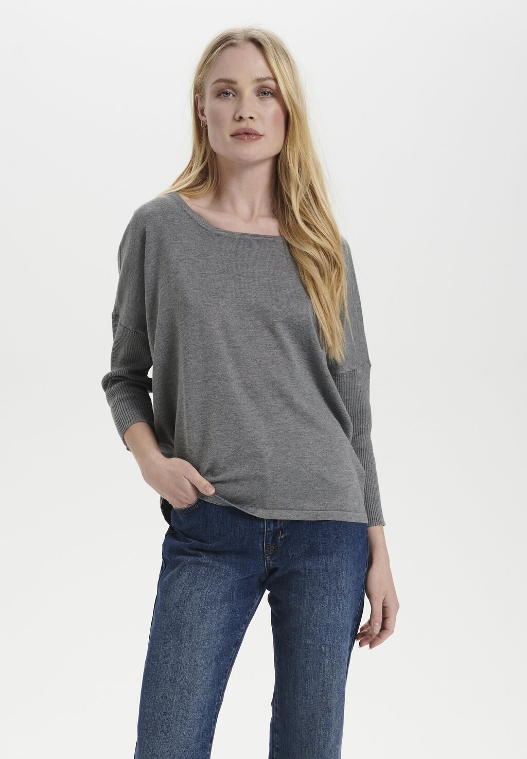 

Свитшот Saint Tropez МИЛА, цвет mist grey melange