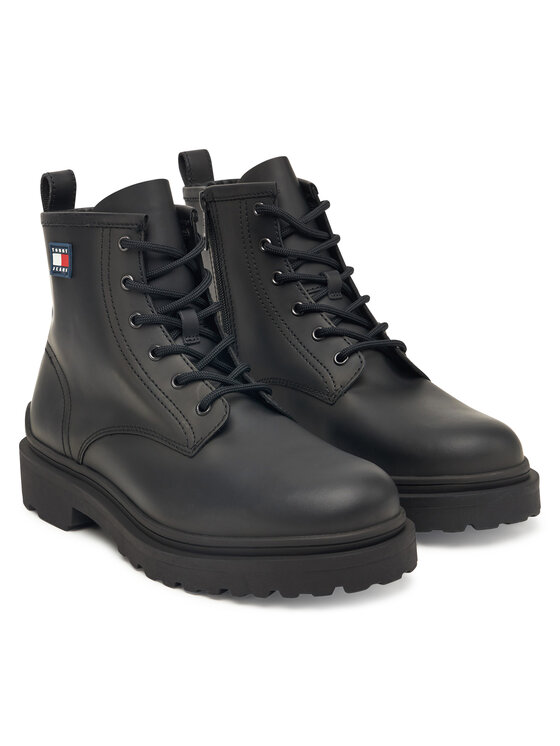 Туфли на шнуровке Tjm Lace Up Rubberized EM0EM01628 Tommy Jeans, черный — фото 2