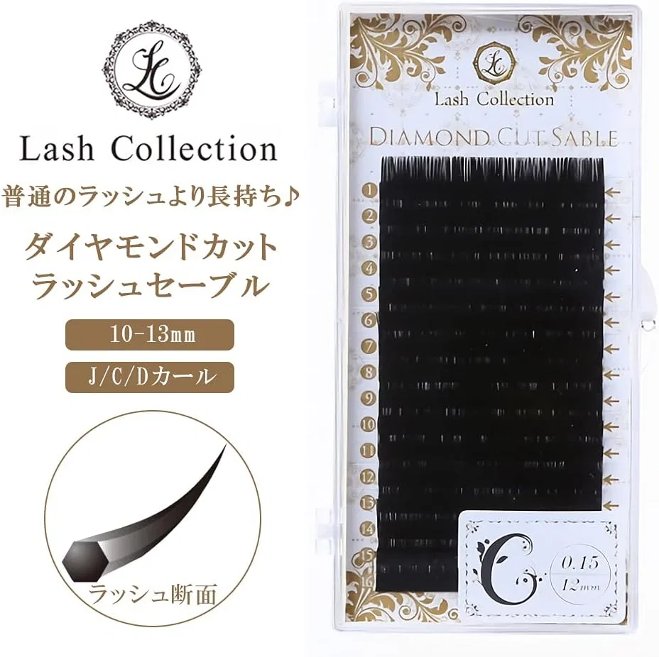 Ресницы Diamond-Cut Rush, LC Lash Collection, 10 мм, D-завиток — фото 2