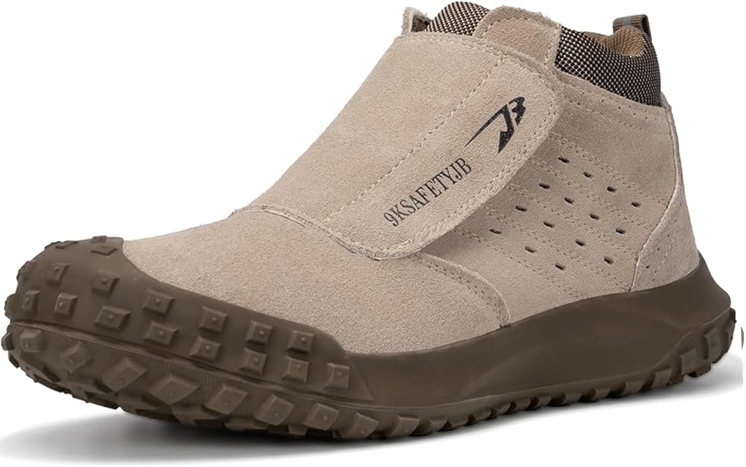 

Ботинки Hogent для сварщиков для мужчин, слипоны с металлическим носком, мягкие и удобные защитные ботинки, неразрушимые, пробоностойкие строительные ботинки для мужчин, защитная обувь с носком для сварщиков, хаки