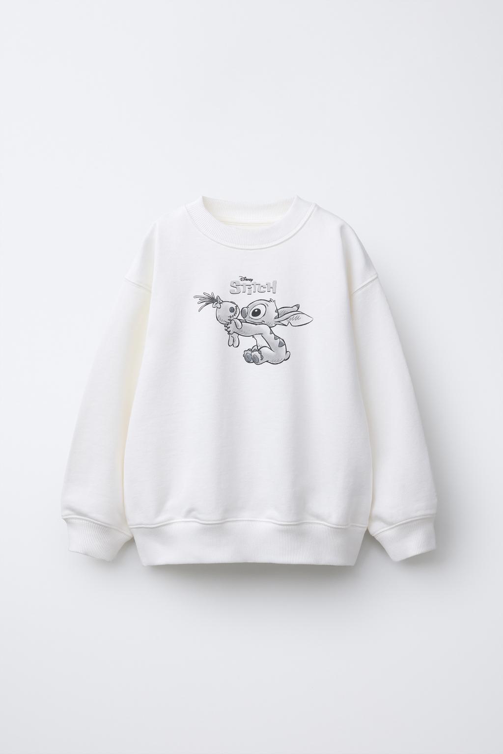 

Толстовка lilo & stitch disney ZARA, устрично-белый