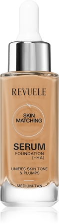 

Увлажняющая основа для унификации тона кожи Revuele Serum Foundation [+HA], Medium-Tan 30 ml