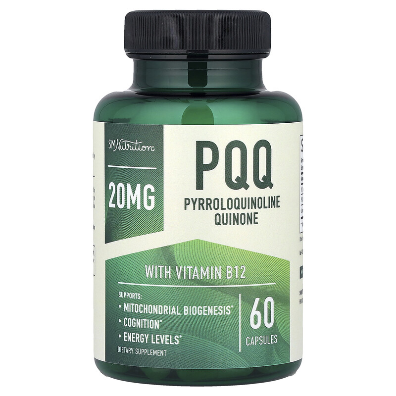 

SMNutrition, PQQ с витамином B12, 60 капсул