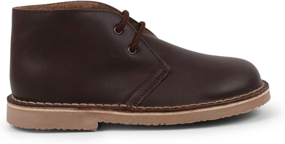Кожаные ботинки Pisamonas Desert Boots со шнуровкой и стелькой из овечьей кожи, Brown