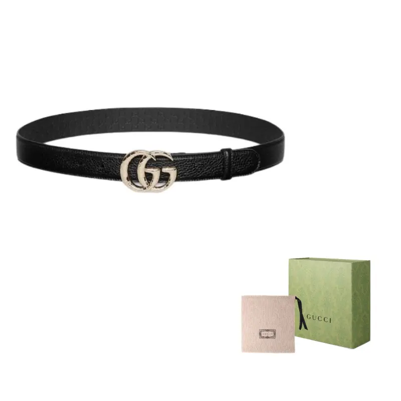 

GUCCI Тонкий ремень GG Marmont, Black