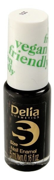 

Delia Cosmetics, Vegan Friendly, эмаль для ногтей 231 Черная Орхидея, 5 мл