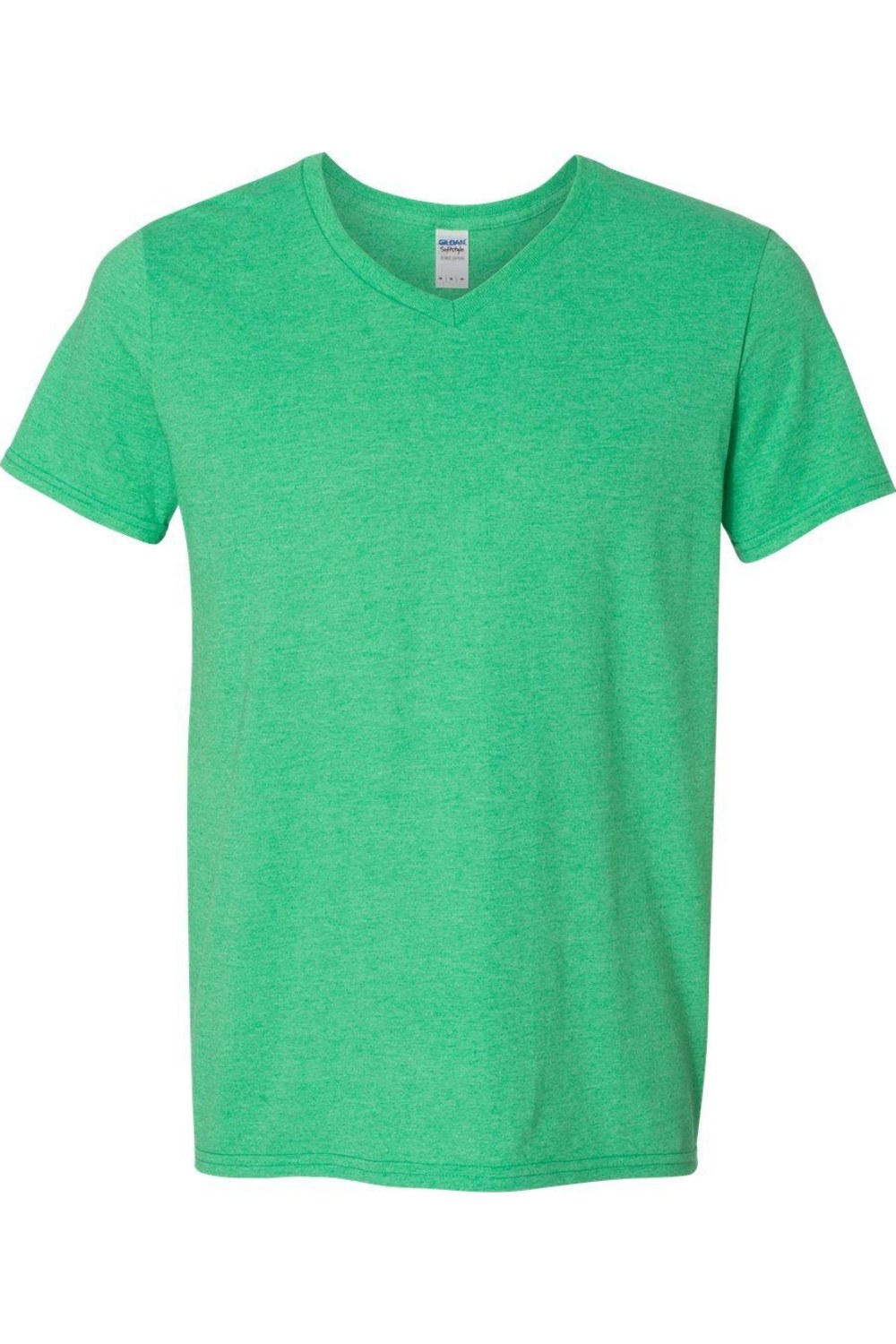 

Футболка Gildan Softstyle с V-образным вырезом, цвет heather irish green