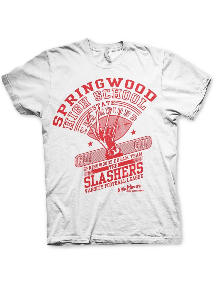 

Футболка The Slasher Dream Team Big Tall T-Shirt белого цвета Nightmare On Elm Street, Белый, Футболка The Slasher Dream Team Big Tall T-Shirt белого цвета Nightmare On Elm Street