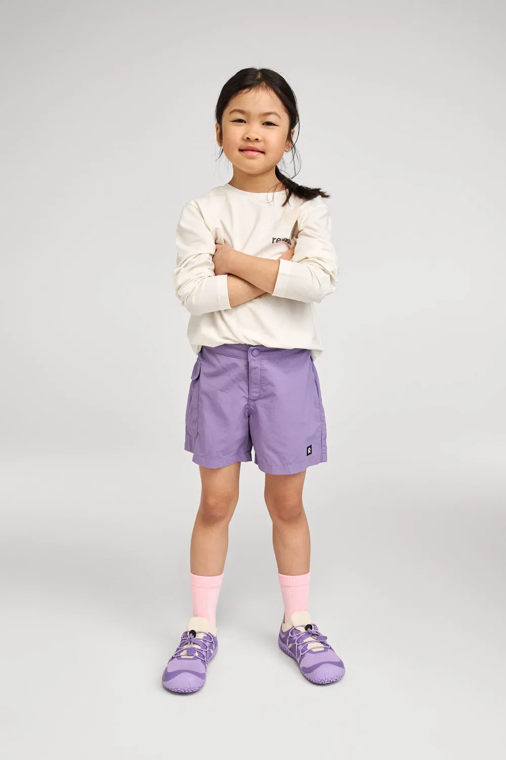Свитшот из органического хлопка Reima, off white — фото 4