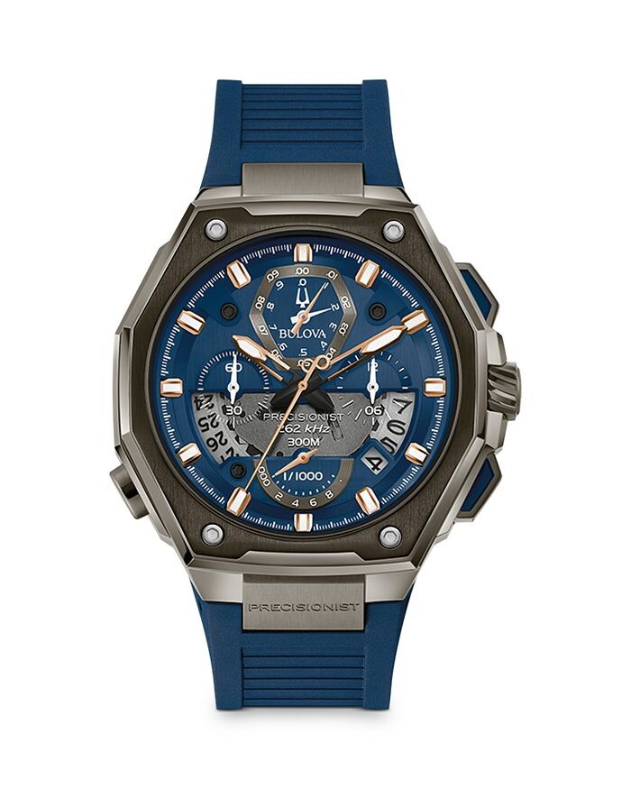 

Bulova Precisionist часы, 44,5 мм, синий