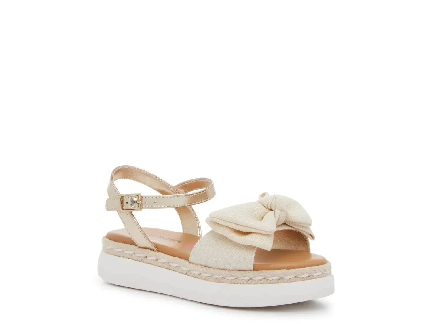Детские сандалии Steve Madden Jamuse, бежевые, с бантом, на платформе, модель ZAP1580